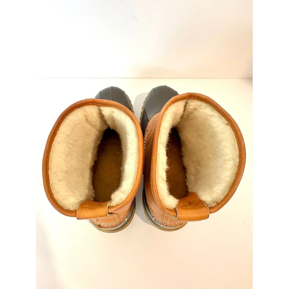 LL Bean Insulated Shearling Lined Maine Hunting Shoe Duck Boot Bean Boot